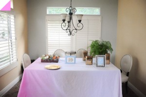 DIY OMBRE TABLECLOTH