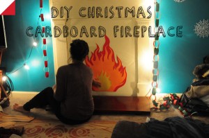 DIY CARDBOARD CHRISTMAS FIRE